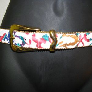 Womens ELITE Accessories Fresno CA white Belt Smal